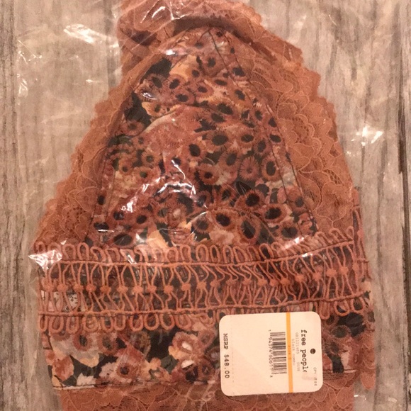 NWT FREE PEOPLE Emma Soft Bralette in Black Combo - Picture 5 of 6